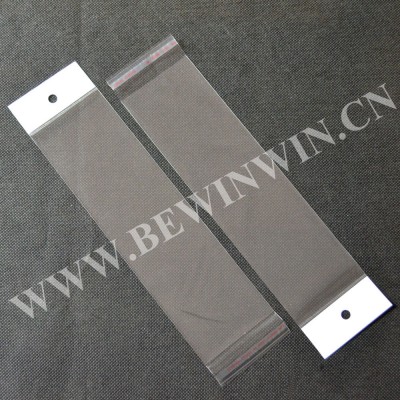 High transparent opp self adhesive plastic hair extension packaging bags