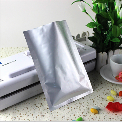 Custom Resealable Heat Seal Aluminum Foil 3 Sides Sealing Packing Vacuum Bags With Tear