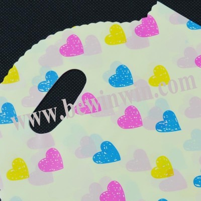 LDPE Plastic Die Cut Bags with Printing for Shopping Shoes/ Clothes