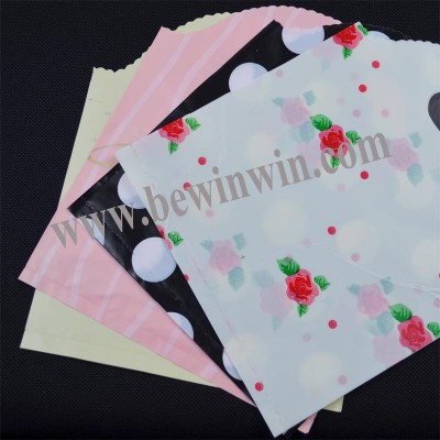 Custom Design Die Cut Shopping Plastic Bag for Hairpin